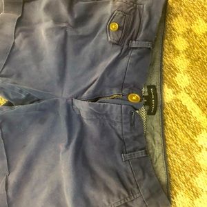 Blue khaki shorts banana republic
